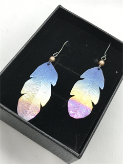 feather earrings 2